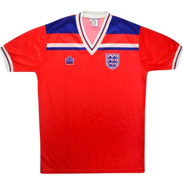 Camiseta Inglaterra Replica Segunda Ropa Retro 1980 Rojo